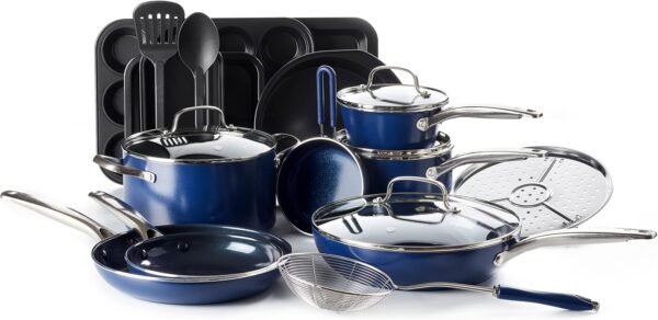 Blue Diamond 20 Piece Cookware and Bakeware Set