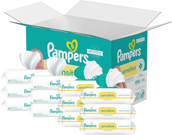 Pampers Sensitive Baby Wipes (1008 Wipes Total)