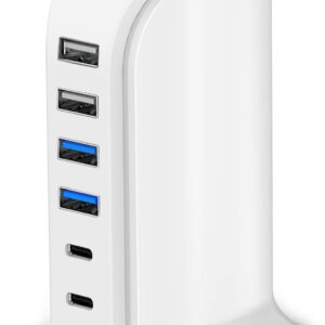 USB Charger Upoy, Charging Station for Multiple Devices 45W